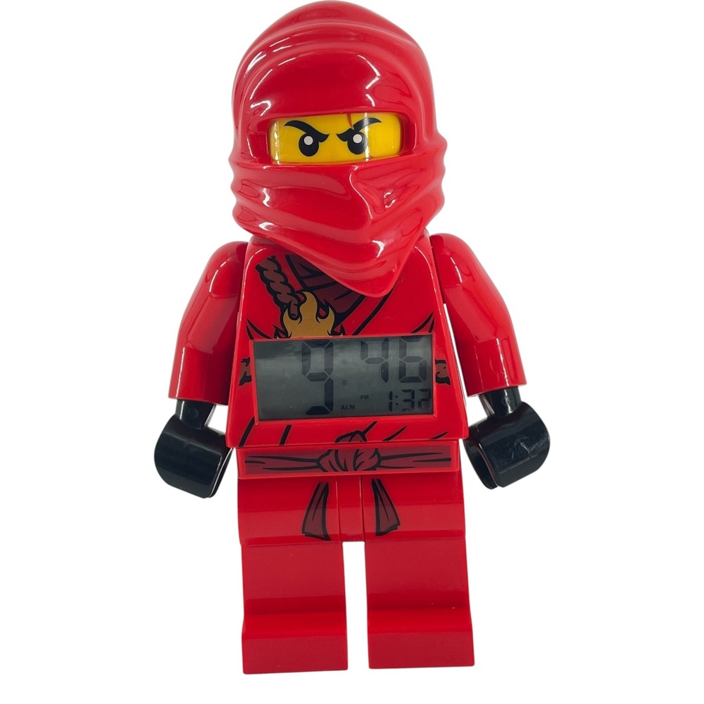 LEGO Ninjago Kai Red Ninja Minifigure Digital Alarm Clock 9003097 Posable
